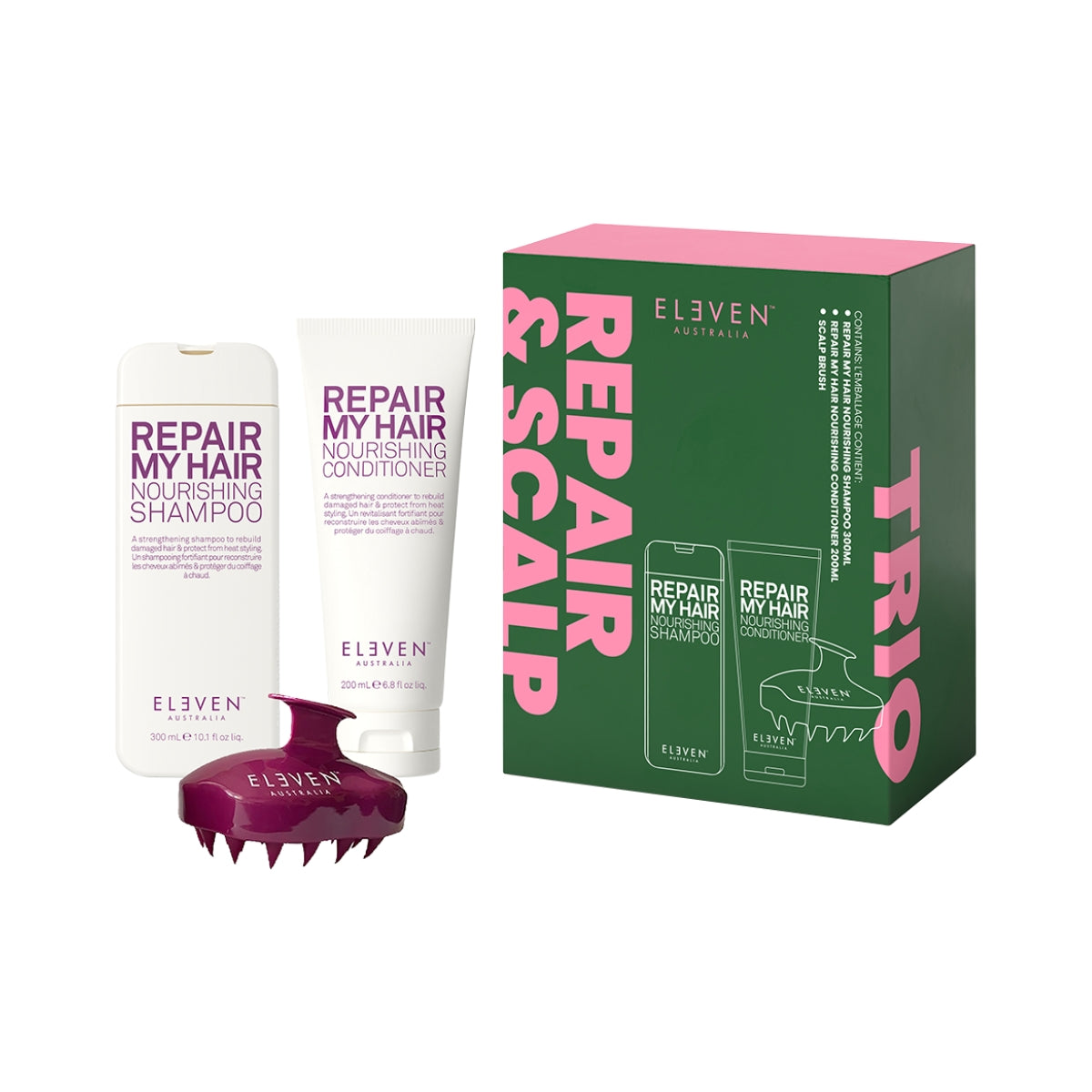 Repair & Scalp Brush Trio